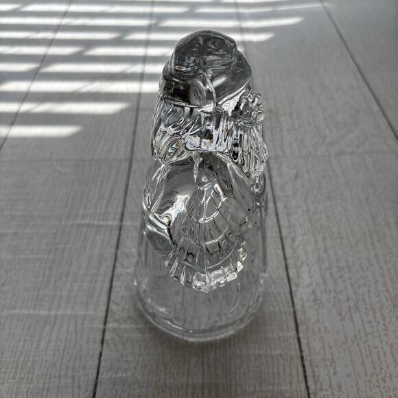 Lead Crystal Christmas Santa Claus Candle Holder Figurine - Picture 4 of 10